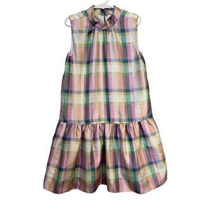 Gymboree Pastel Plaid Sleeveless Cocktail Dress